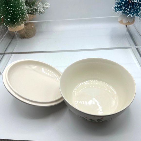 Lenox Small Covered Baking Dish Bowl Holiday Serving Dining American By Design - Picture 5 of 10